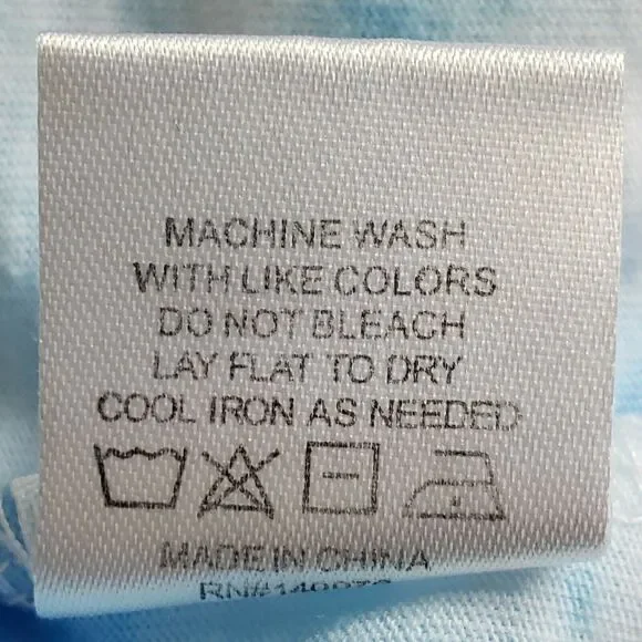 GENERATION LOVE Kelly Puff tee short sleeve tie dye t-shirt top blue white S NEW - Picture 9 of 10